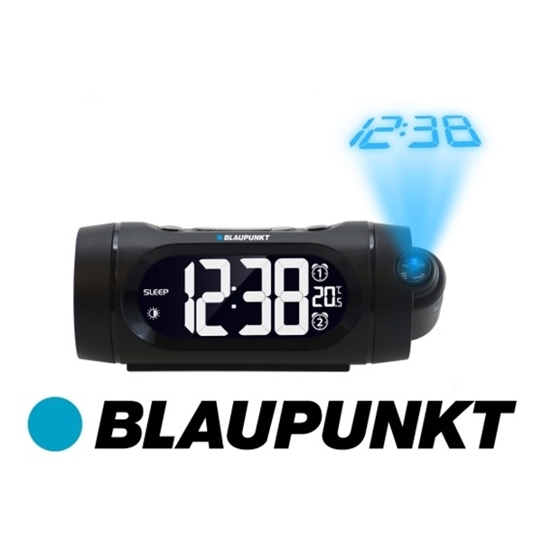 Ραδιόφωνο-Ρολόι Με Προβολή Ώρας Alarm,FM,USB Charging Blaupunkt CRP9BK image