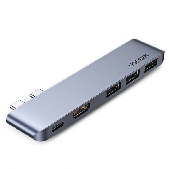 2x USB Type C Hub for MacBook Pro Grey Ugreen 60559  image