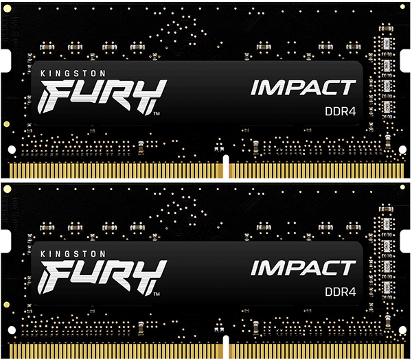 Μνήμη Ram Kingston Fury Impact 32GB (2x16GB) DDR4 3200MHz για Laptop KF432S20IBK2/32  image