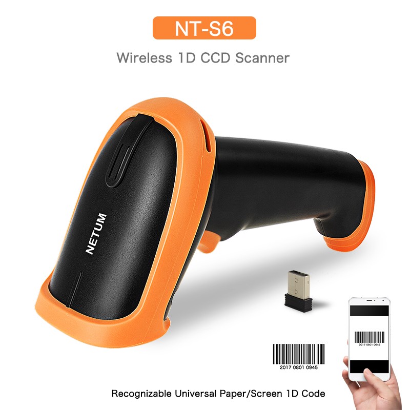 Barcode Scanner Netum NT-S6 1D Wireless-USB