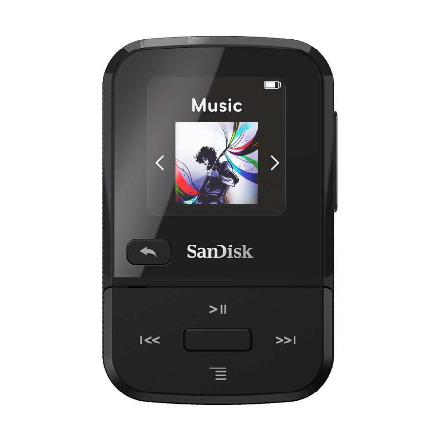 Clip Sport Go Mp3 Player 32GB NEW Sandisk Black SDMX30-032G-E46K image