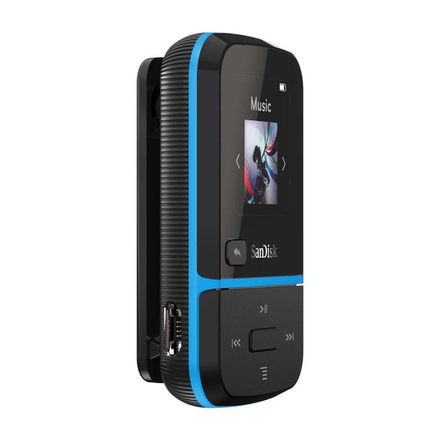 Clip Sport Go Mp3 Player 32GB NEW Sandisk Blue SDMX30-032G-E46B image