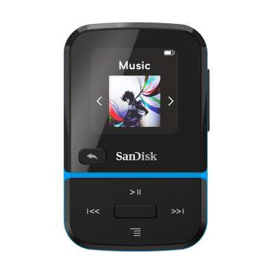 Clip Sport Go Mp3 Player 32GB NEW Sandisk Blue SDMX30-032G-E46B image