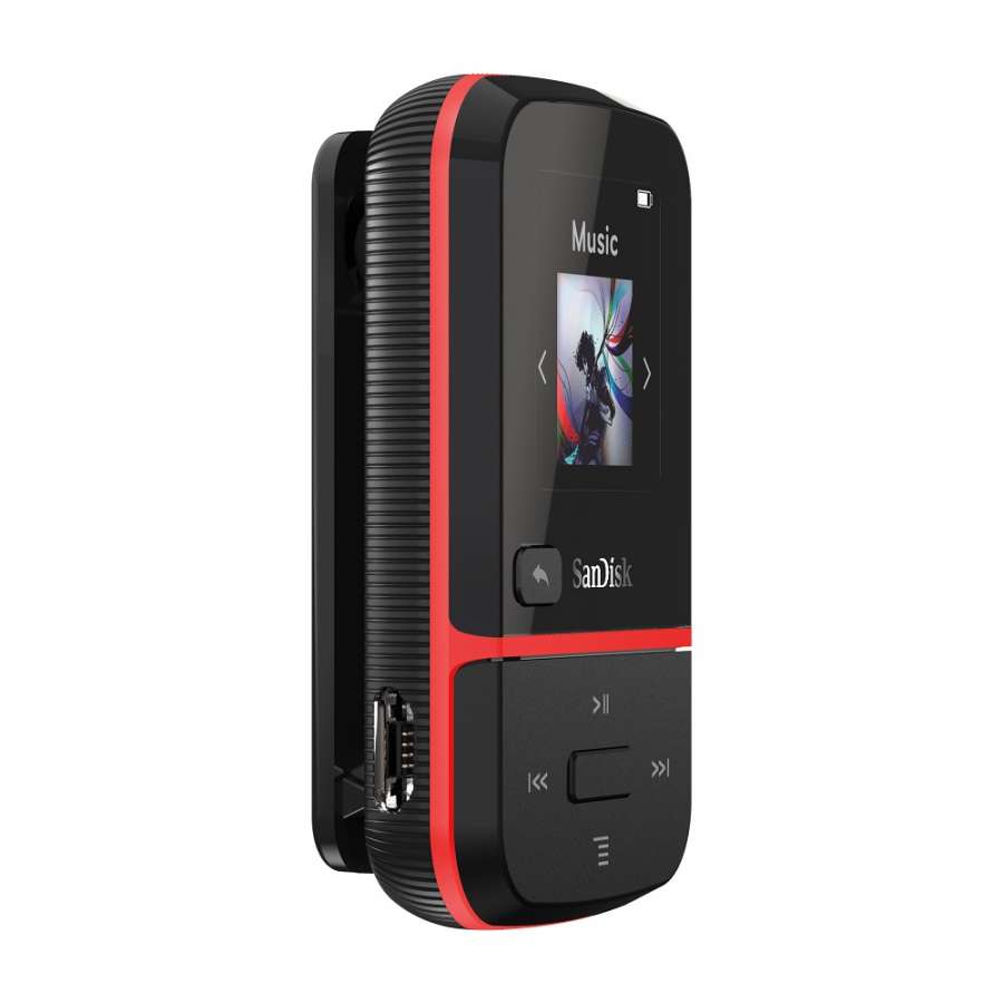 Clip Sport Go Mp3 Player 32GB NEW Sandisk Red SDMX30-032G-E46R image