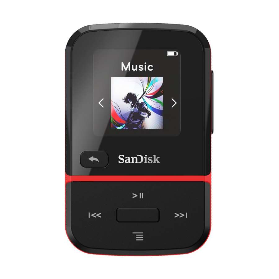 Clip Sport Go Mp3 Player 32GB NEW Sandisk Red SDMX30-032G-E46R image