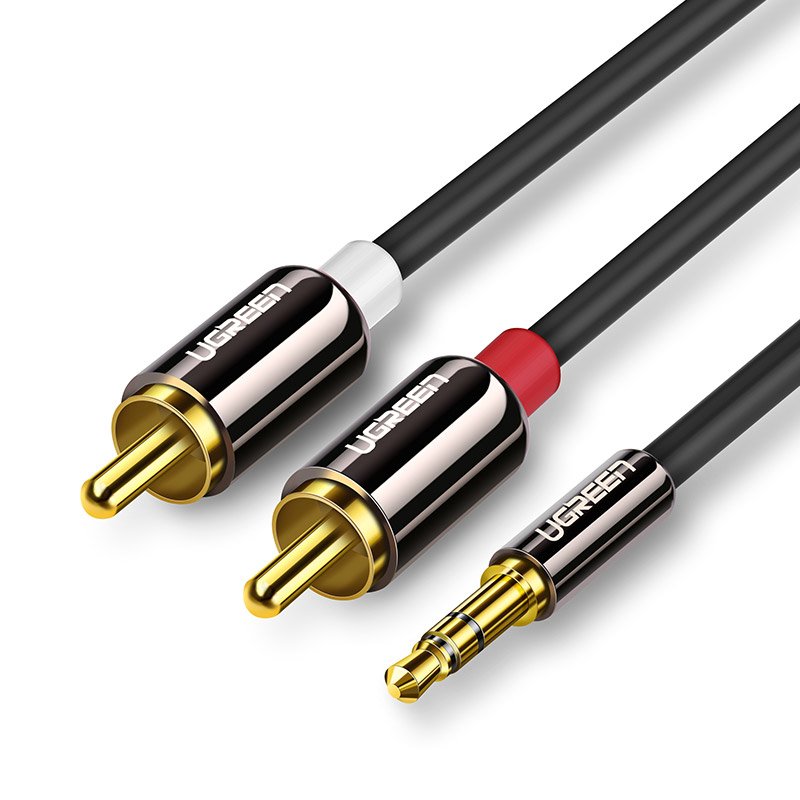 Cable 3.5mm male - 2x RCA male 3m Ugreen 10590 image