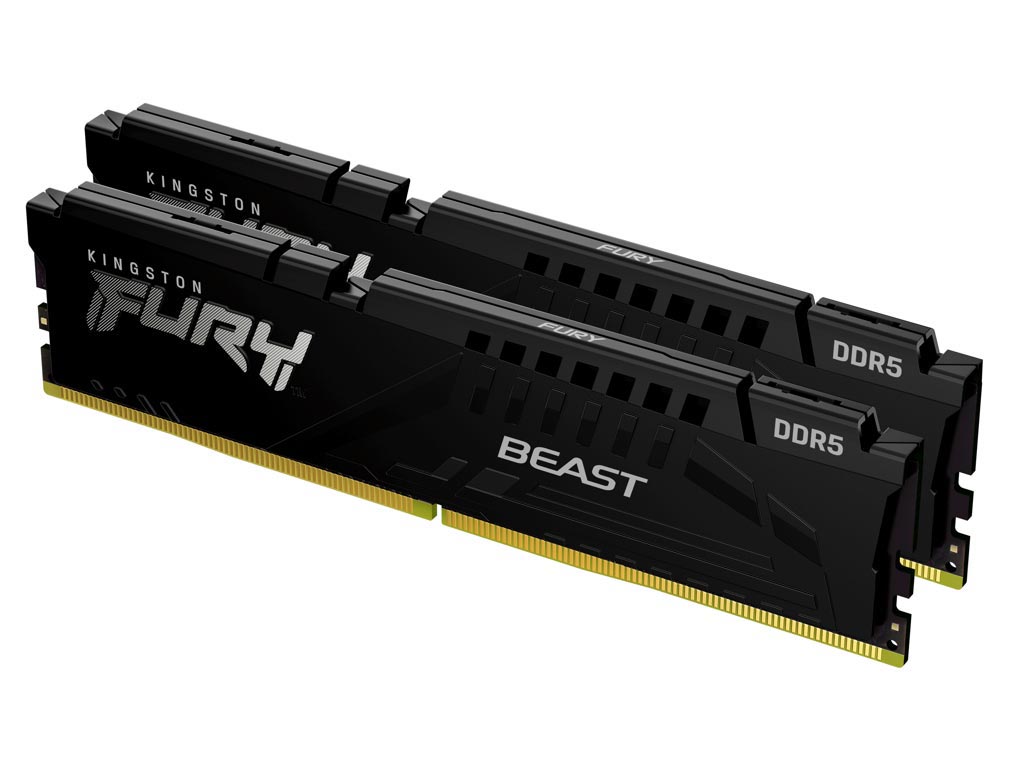 Μνήμη Ram Kingston Fury Beast 64GB (2x32GB) DDR5 5600MHz KF556C40BBK2-64 image