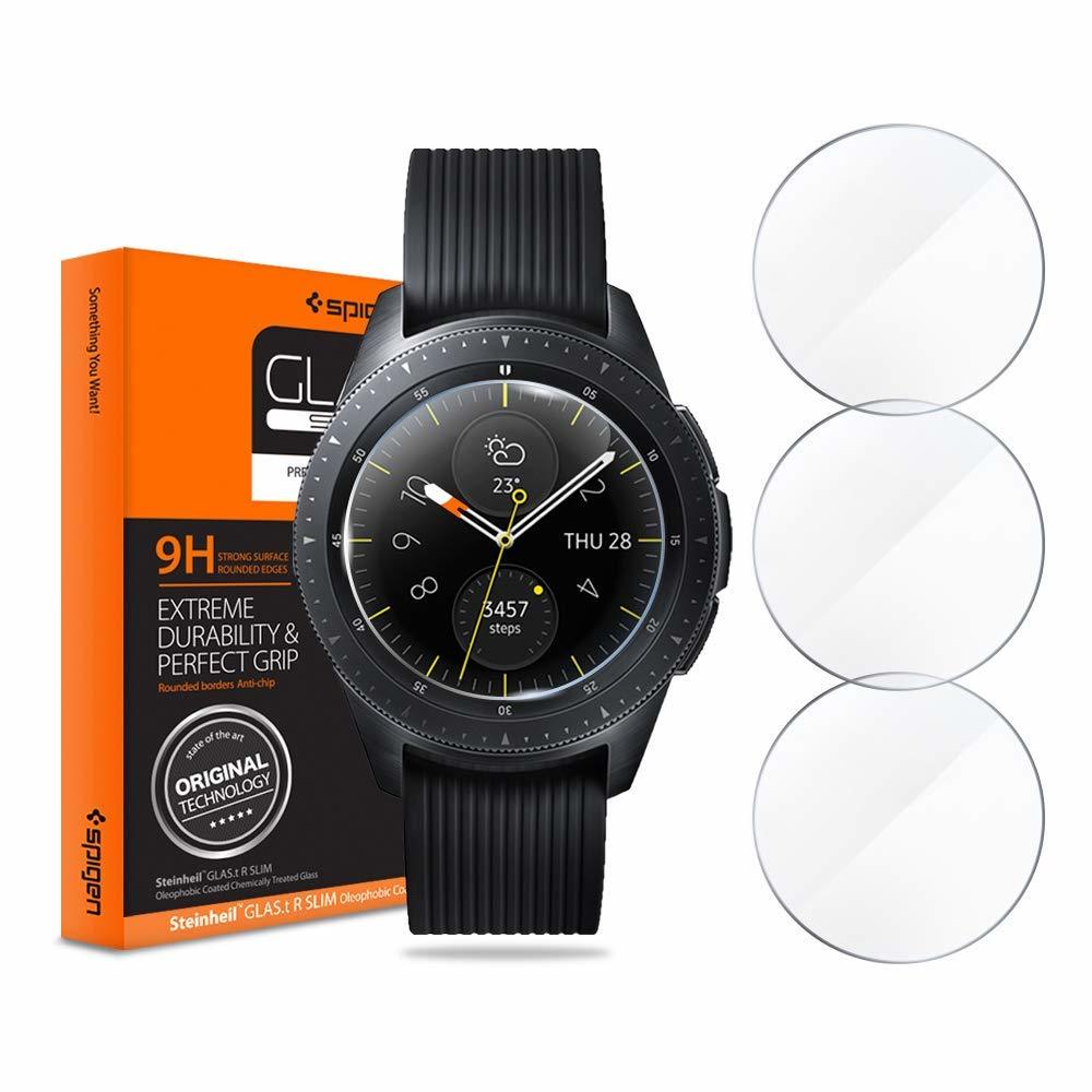 Tempered Glass x3 Glas.tR Slim Spigen 9H Samsung Galaxy Watch 42mm 600GL25075 image