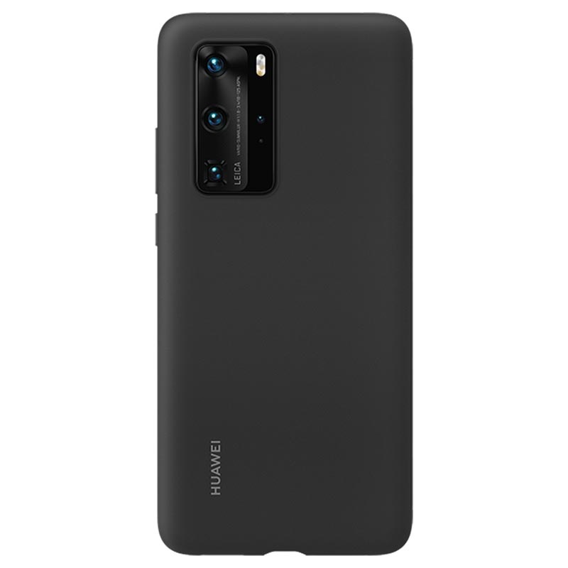 Γνήσια Θήκη Back Cover Σιλικόνης (TPU) Για το Huawei P40 Pro Μαύρη 51993797 image