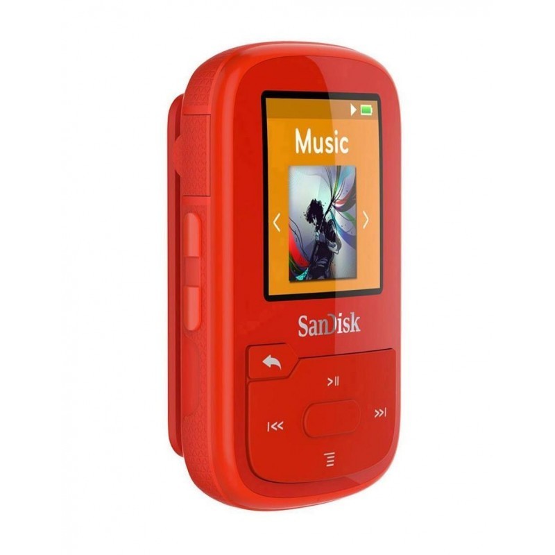 Clip Sport Plus Mp3 Player 16GB Sandisk Red SDMX28-016G-G46R image