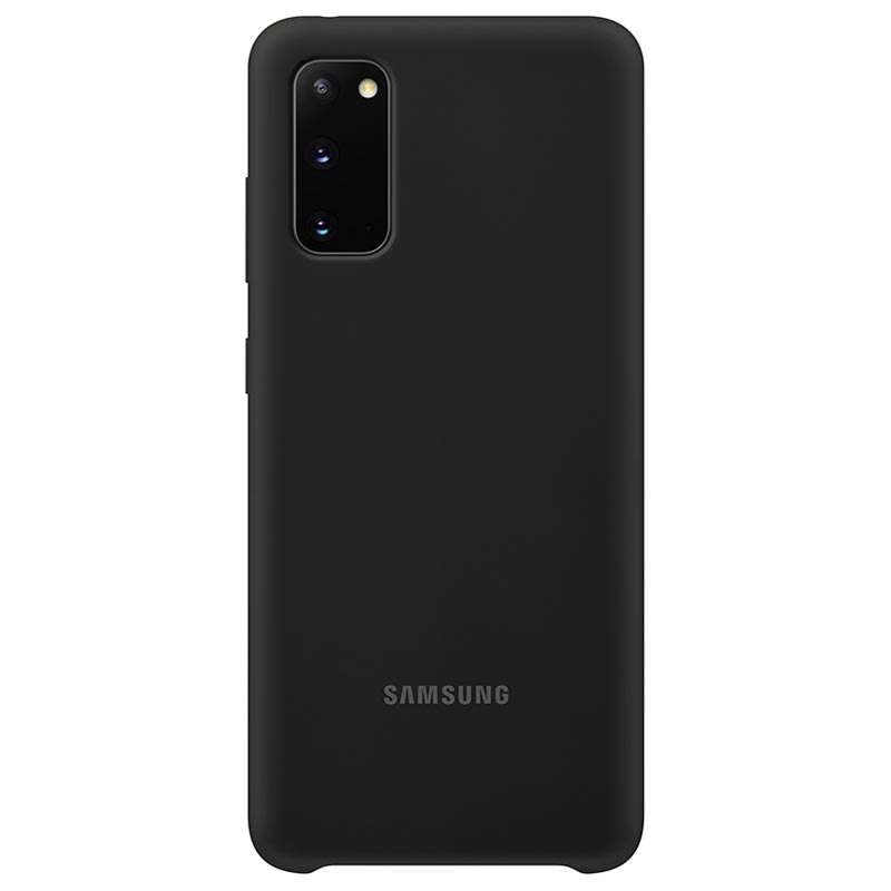 Original Silicone Cover Samsung Galaxy S20 G980 Black EF-PG980TBE image