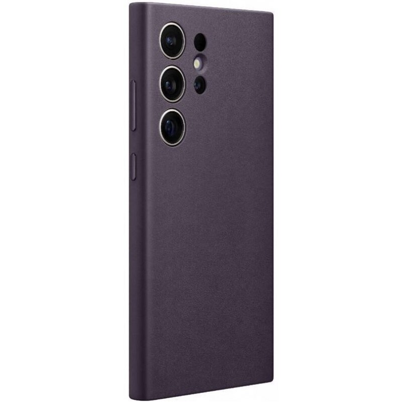 Original Vegan Leather Case Samsung Galaxy S24 Ultra Dark Violet GP-FPS928HCA image