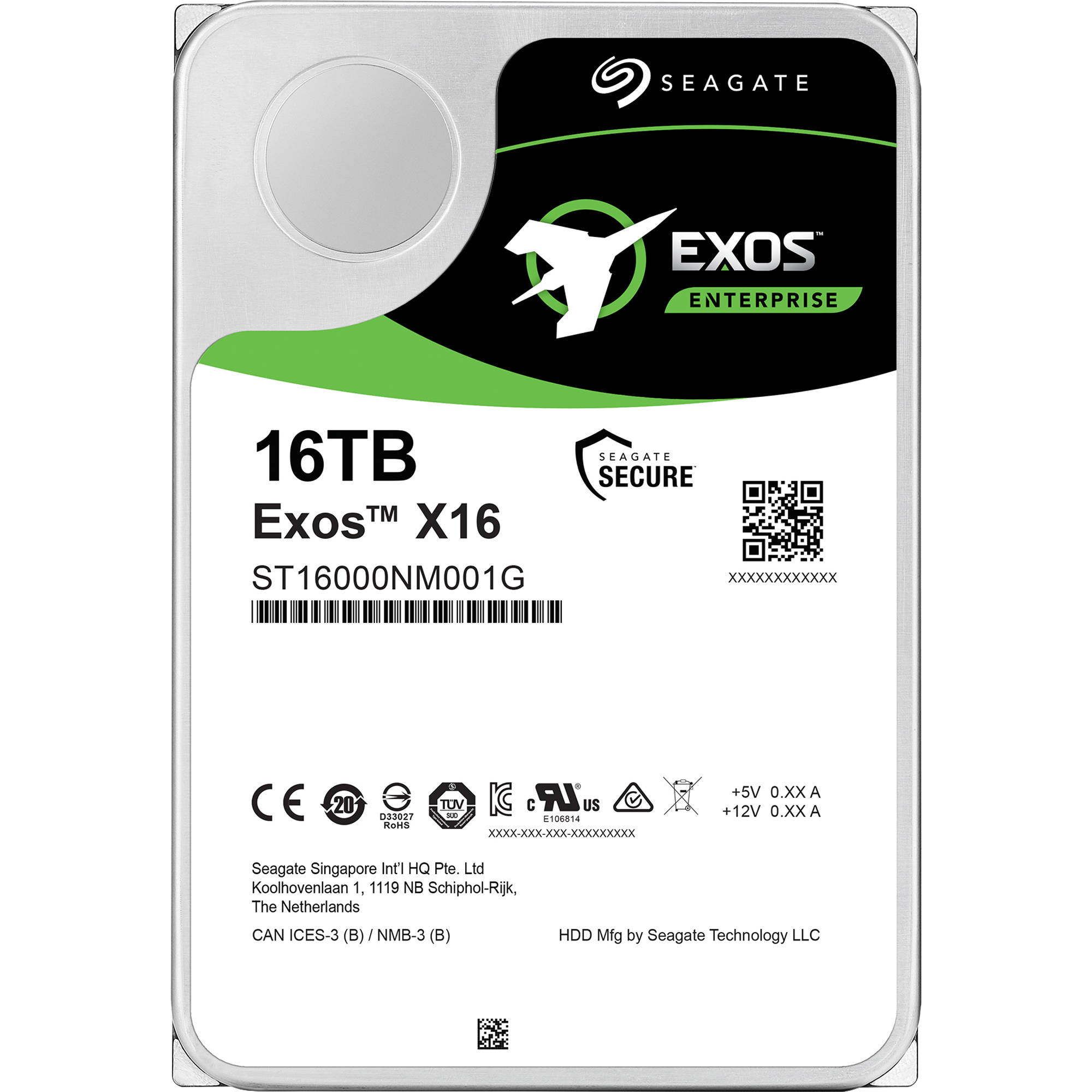 HDD Seagate EXOS X16 Enterprise 3.5" 16TB NAS ST16000NM001G image
