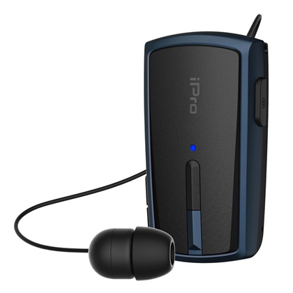 Bluetooth Headset iPro RH120 Restractable  Μαύρο-Μπλε image