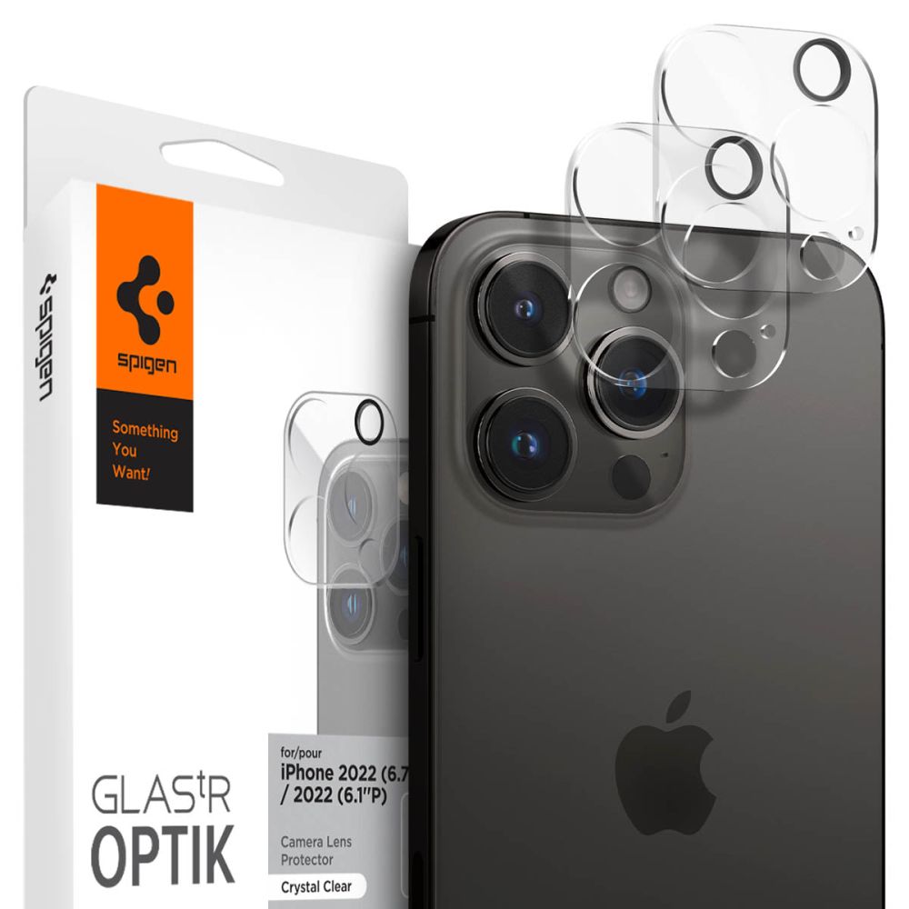 Camera Lens Protector Optik.Tr Black Spigen 2τμχ (14 Pro Max) AGL05228 image