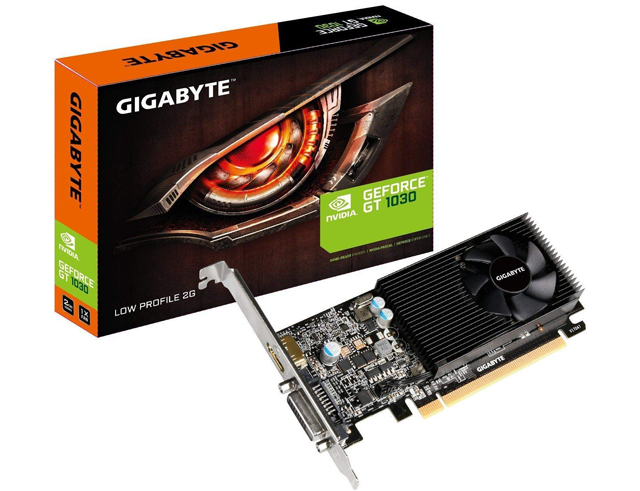 Κάρτα Γραφικών Gigabyte GeForce GT 1030 LOW PROFILE 2GB OC GV-N1030D5-2GL image