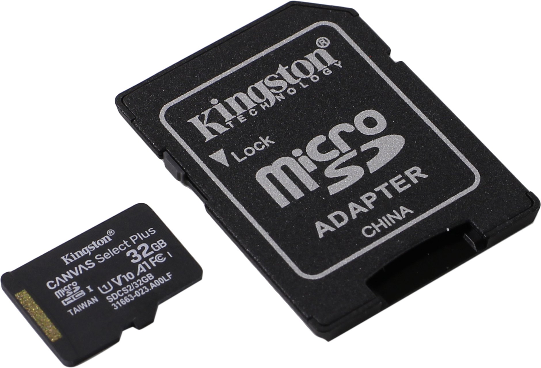 MicroSD 32GB Kingston Canvas Select Plus With Adapter Class 10 SDCS2/32GB image