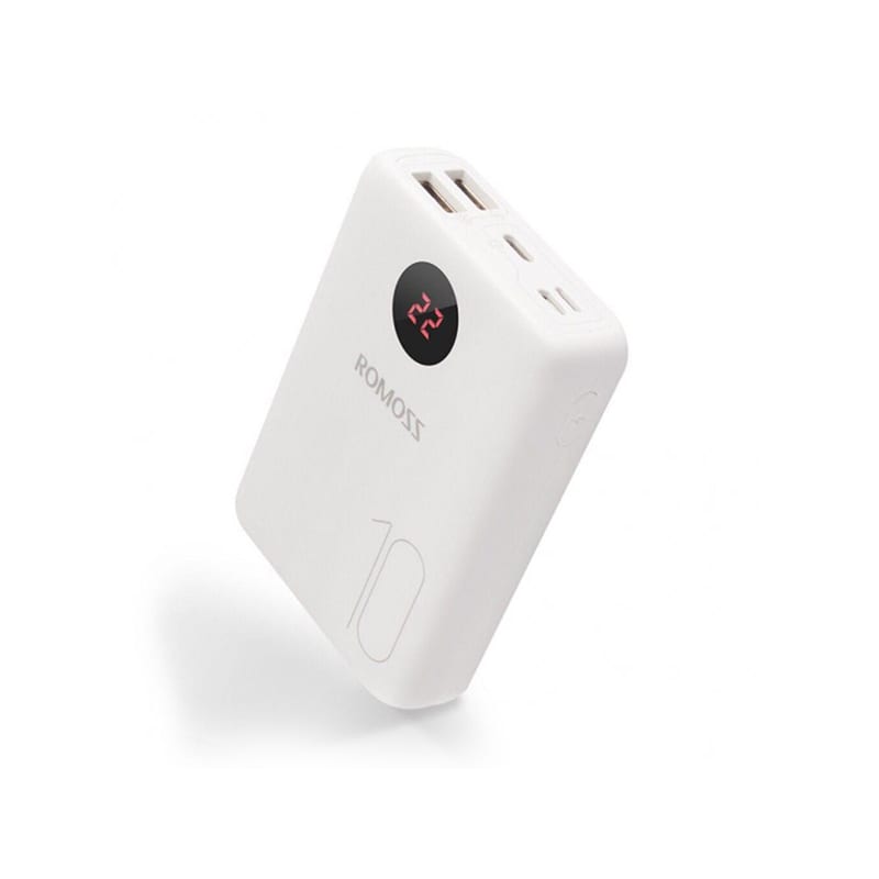 Romoss OM10 Power Bank 10000mAh με 2 Θύρες USB-A Λευκό image
