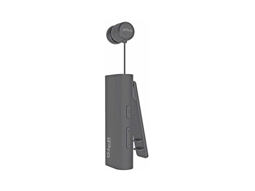 Bluetooth Headset iPro RH519 Restractable με δόνηση Γκρι image