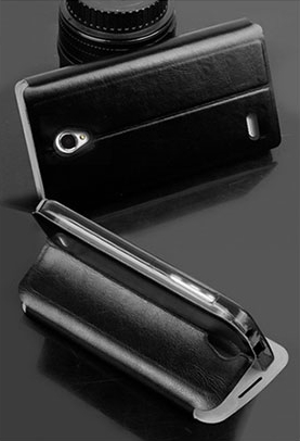 Lenovo A859 MOFI Flip Case Black image