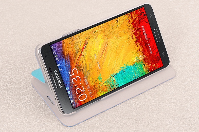 Samsung Galaxy Note 3 Flip Case Pink Mofi image