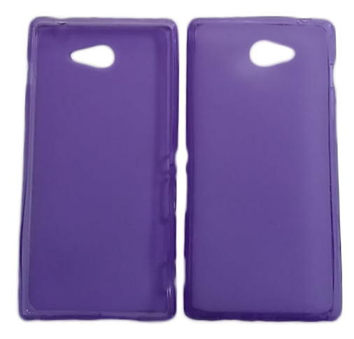 Sony Xperia M2 TPU Silicone Case Purple image