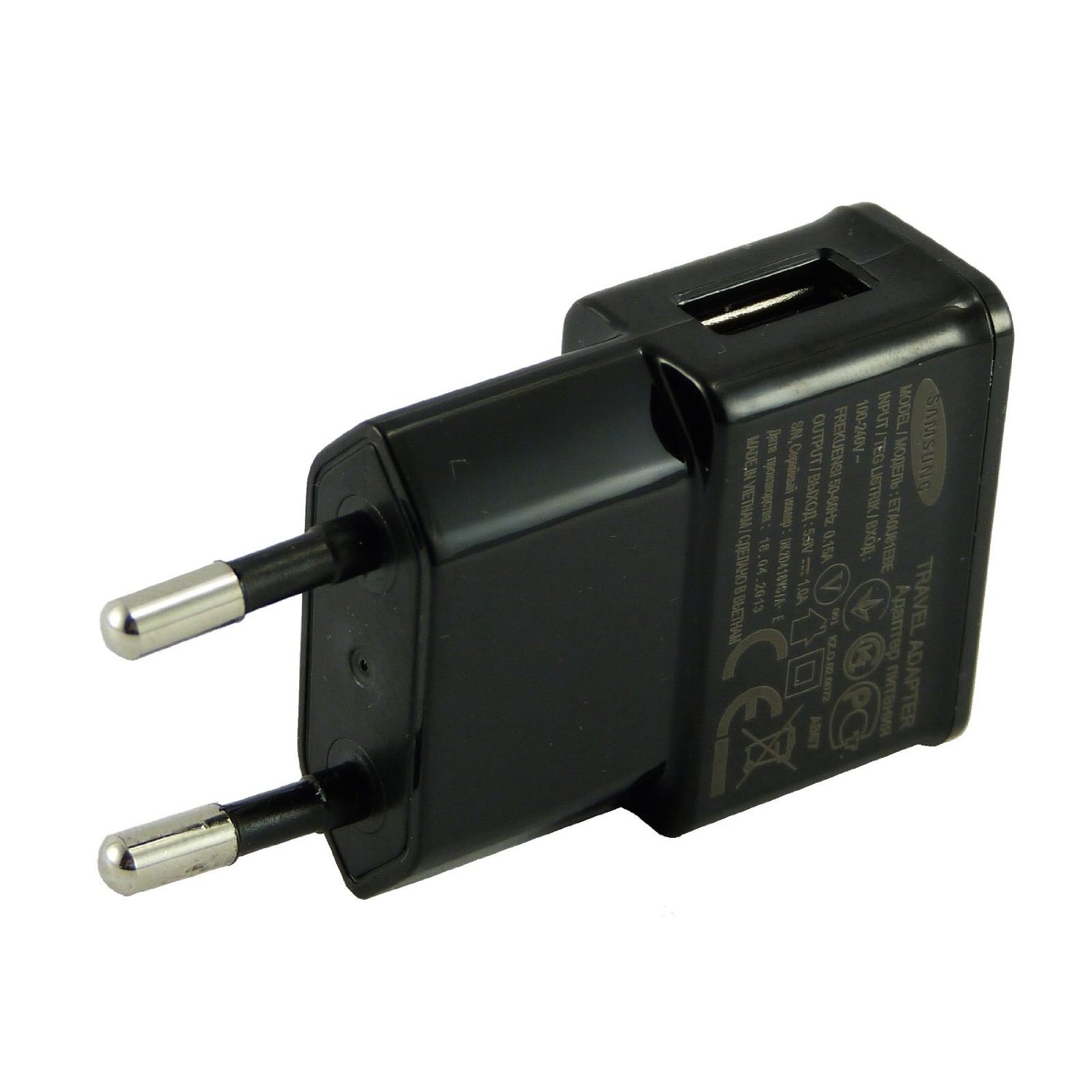 Γνήσιος Φορτιστής Samsung 1Α ETA0U81EBE Black Bulk (Μόνο Αντάπτορας) image