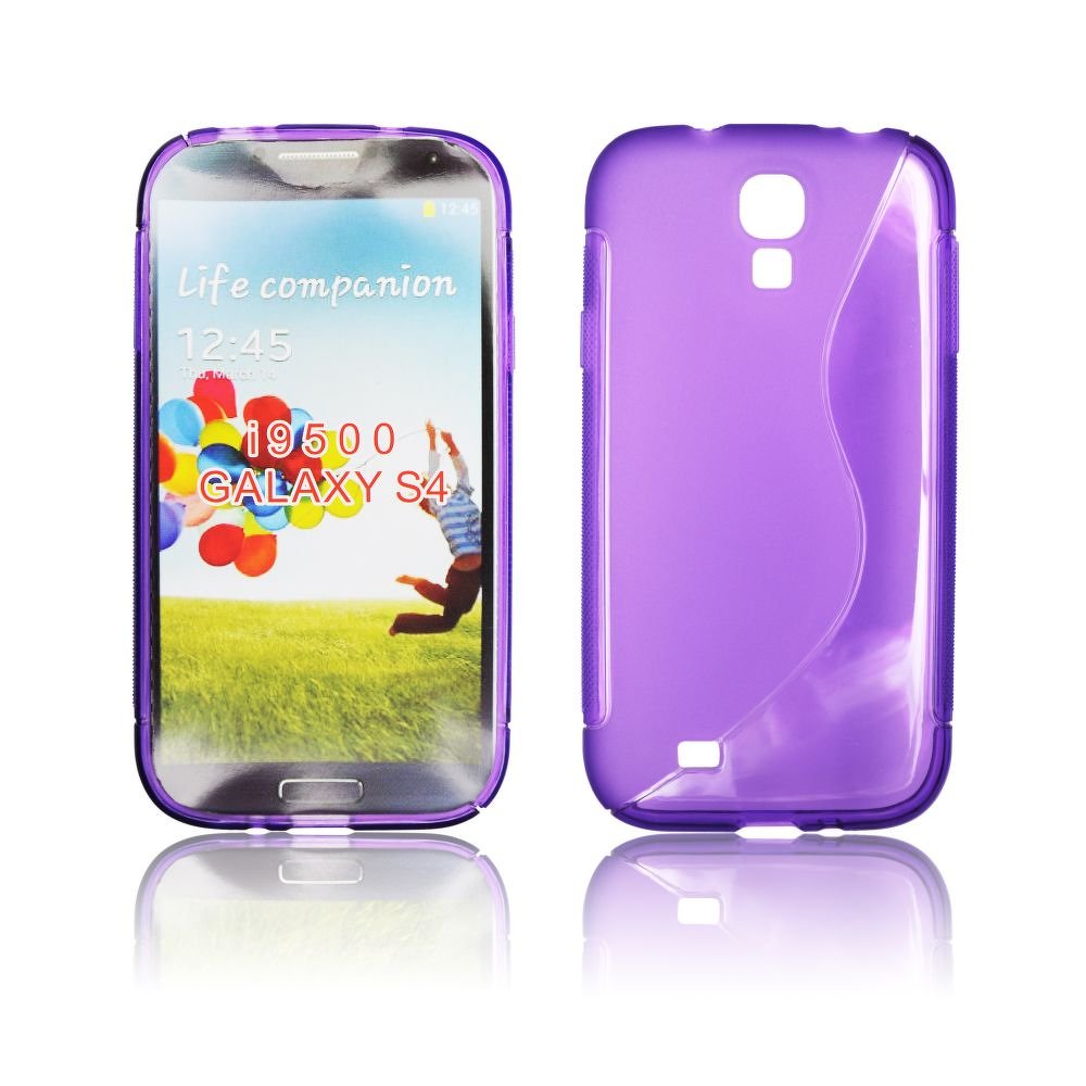 Samsung Galaxy S4 S-Line TPU Silicone Case Purple i9500,i9505 image
