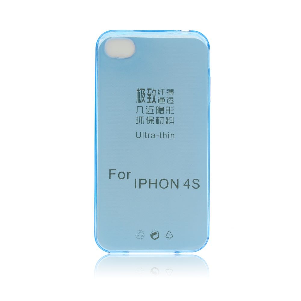 iPhone 4,4S Silicone Case Ultra Slim 0,3mm Blue image