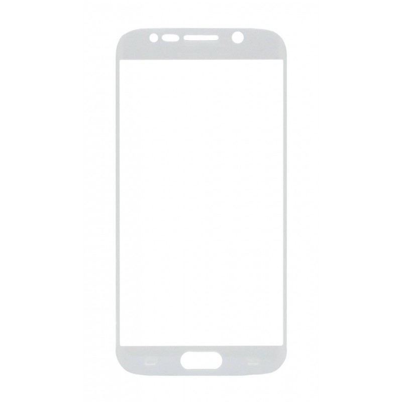 Tempered Glass (Full Cover) 9H 0.3mm Samsung Galaxy S6 Edge White image