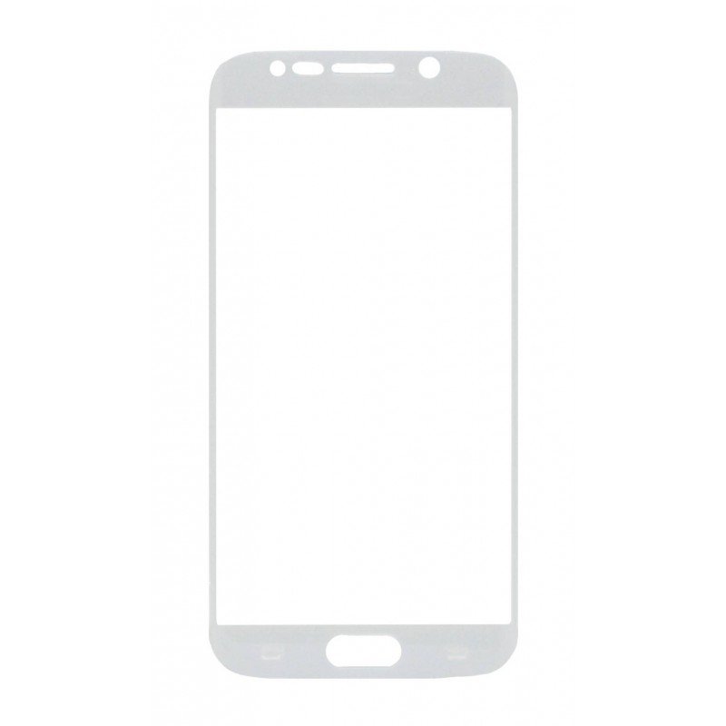 Tempered Glass (Full Cover) 9H 0.3mm Samsung Galaxy S6 Edge White image