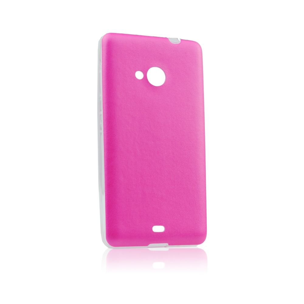 LG G4 Stylus Jelly TPU Leather Silicone Case Pink image