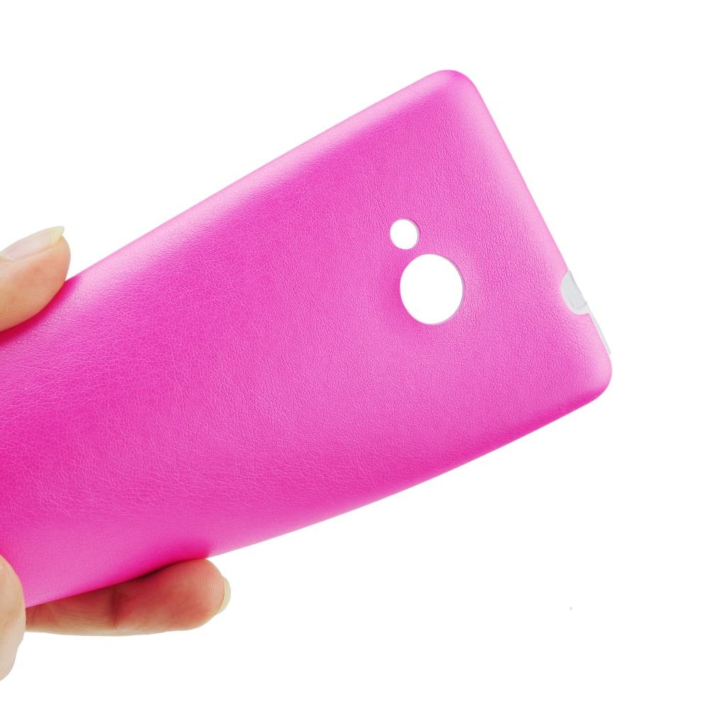 LG G4 Stylus Jelly TPU Leather Silicone Case Pink image