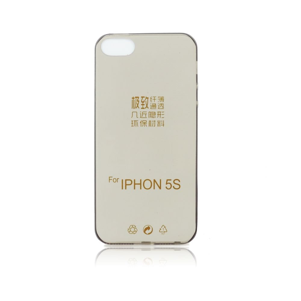iPhone 5,5S Silicone Case Ultra Slim 0,3mm Black image