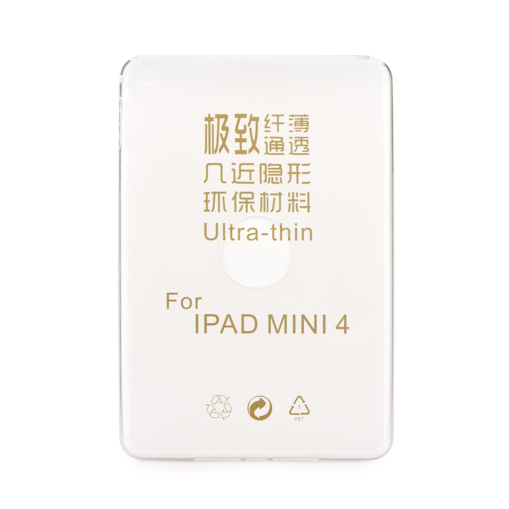 Ipad Mini 4 Ultra Slim Silicone Case 0.3mm Transparent image