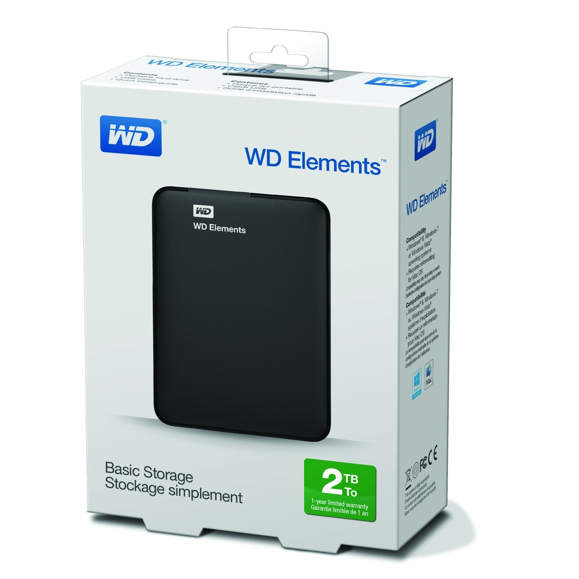 Εξωτερικός Σκληρός Western Digital Elements 2TB USB 3.0 2.5" WDBU6Y0020BBK image