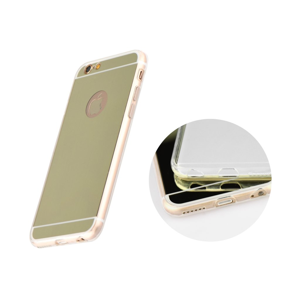 iPhone 6/6S Forcell Mirror Silicone Case Gold image