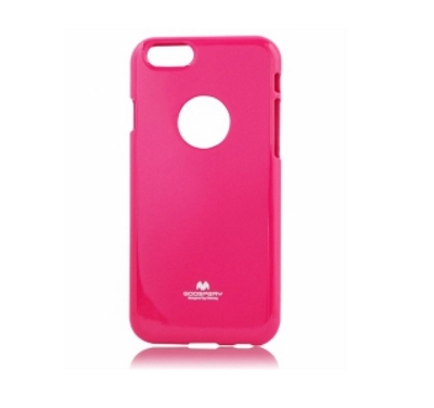 iPhone 6/6S Jelly Case Hot Pink Mercury TPU Silicone With Logo Whole image
