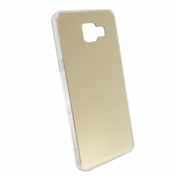Samsung Galaxy A5 2016 A510 5.2" Mirror Silicone Case Gold image