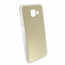 Samsung Galaxy A3 2016 A310F Mirror Silicone Case Gold image