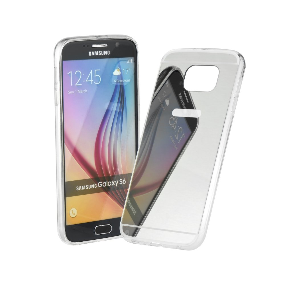 Samsung Galaxy J3 2016 J320 Mirror Silicone Case Silver image
