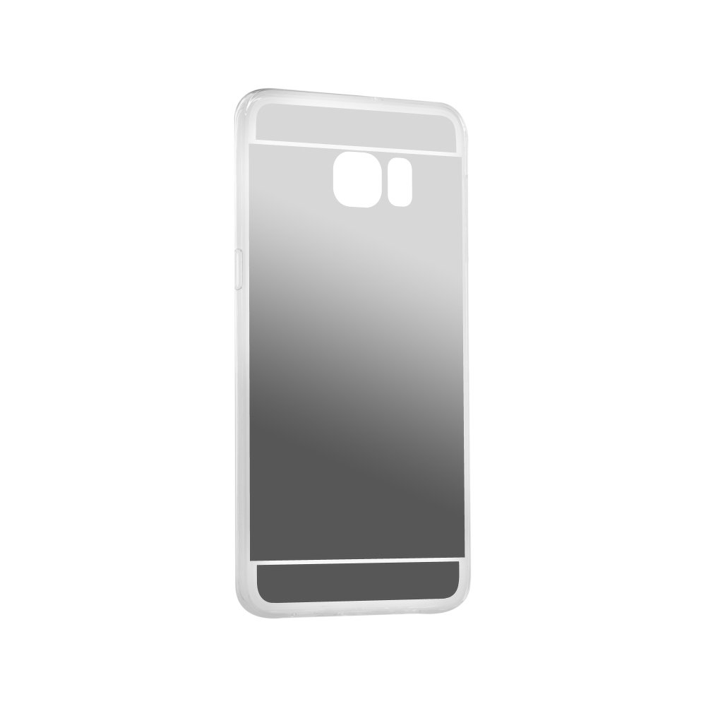 Samsung Galaxy S6 Edge Plus G928 Forcell Mirror Silicone Case Silver image