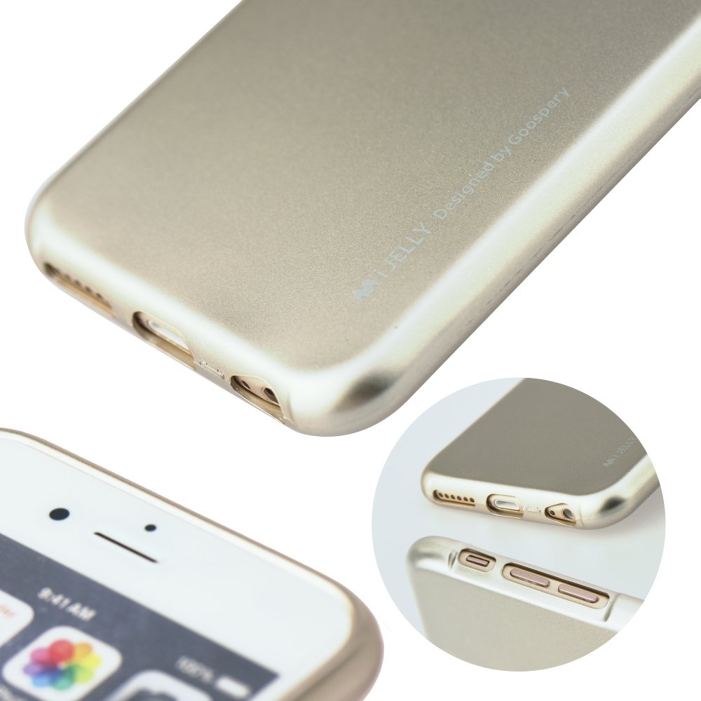 Samsung Galaxy S7 Edge G935 iJelly Silicone Case Gold image