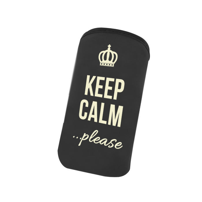 Universal Πουγγί Pouch Velvet Keep Calm Please Black image