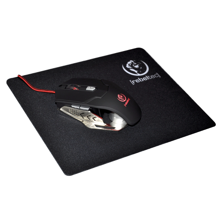 Gaming Mousepad Rebeltec SliderS 240x200x3 Black image