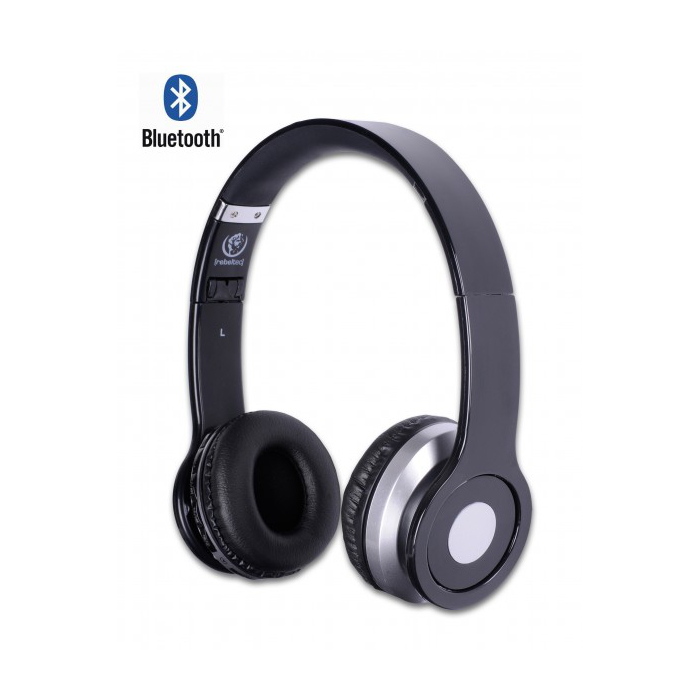 Ακουστικά Κεφαλής Bluetooth Rebeltec Crystal Black image