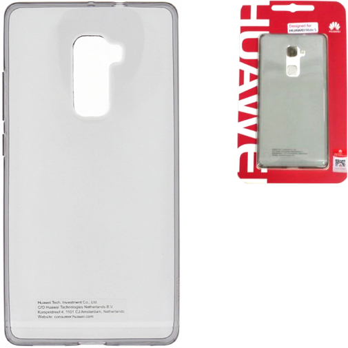 Γνήσια Θήκη Back Cover TPU Huawei Mate S Grey image