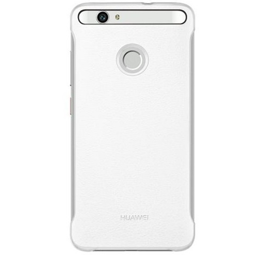 Γνήσια Θήκη Huawei Nova Back Leather Cover White 51991764 image