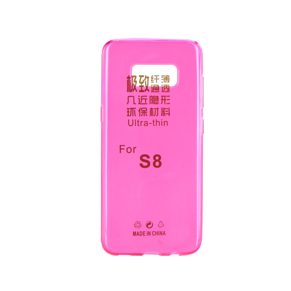 Samsung Galaxy S8 Plus G955 Ultra Slim Silicone Case 0.3mm Pink image