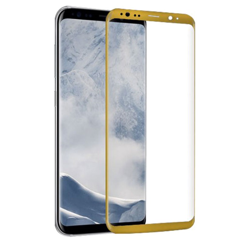 Tempered Glass (Full Cover) 9H 0.3mm Samsung Galaxy S8 Plus Gold image